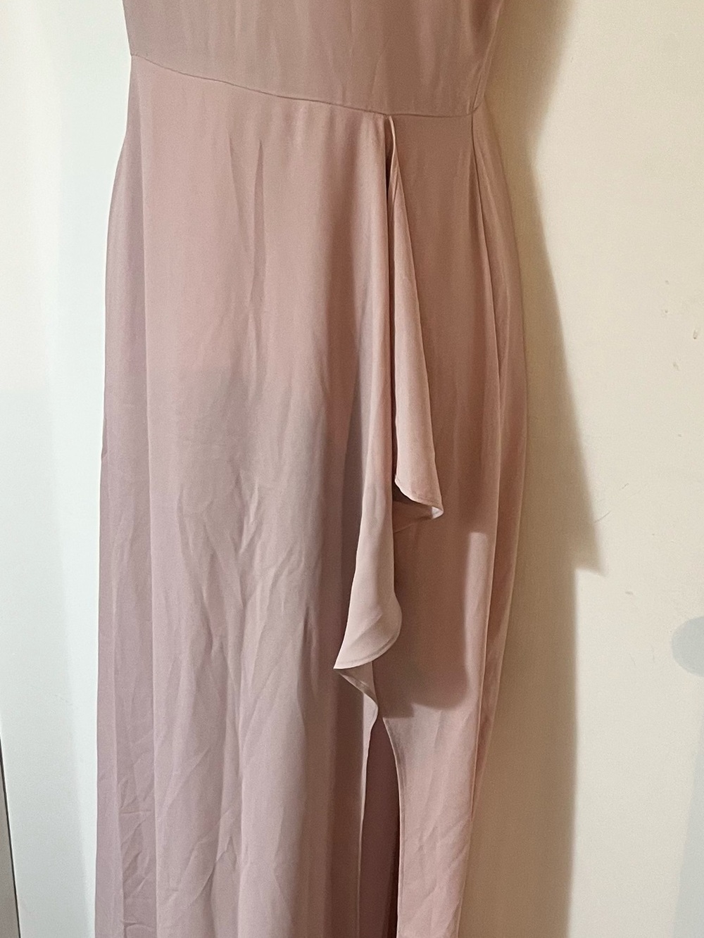 Express Dusty Blush High-Low Draped Skirt